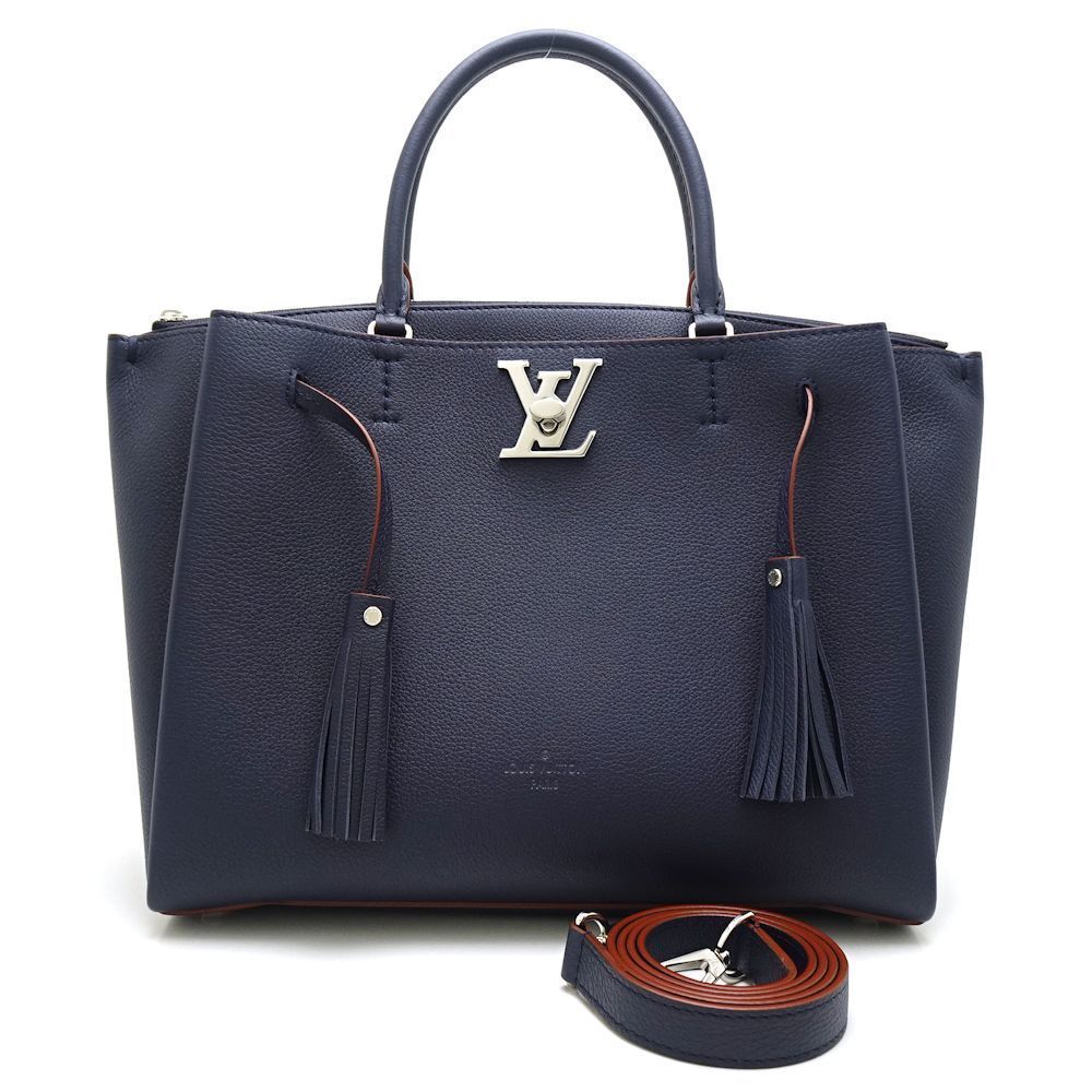 Louis Vuitton LockMe Calf Marine Rouge Tote Bag